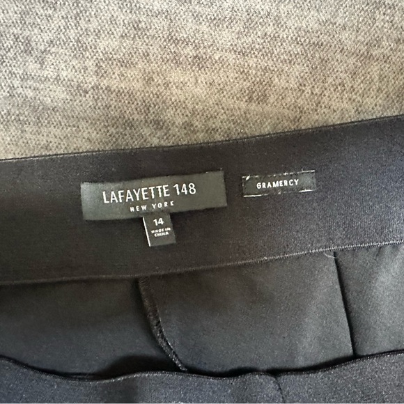 Lafayette 148 Gramercy Acclaimed Pintuck Stretch Ankle Pants 14 - Picture 7 of 13